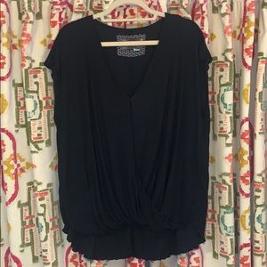 COPY - Anthropologie Drapey Front Short sleeve T-…